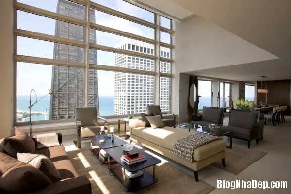 Căn hộ penthouse sang trọng ở Chicago