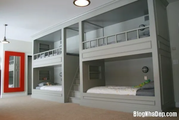 Mẫu giường tầng đẹp tiết kiệm không gian sinh hoạt