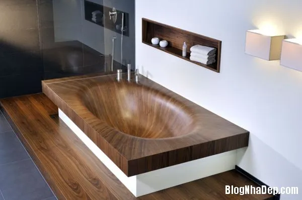 Trải nghiệm thú vị với bồn tắm bằng gỗ
